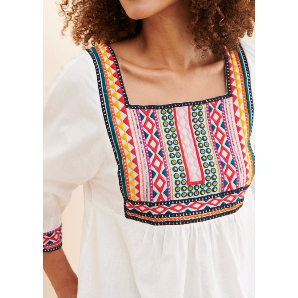 Anthropologie Abigail Embroidered Tunic View 3